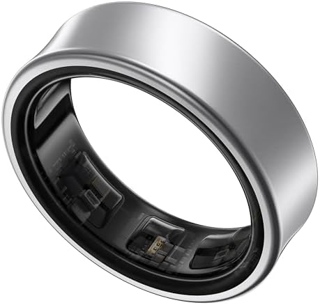 SAMSUNG Galaxy Ring, AI Smart Ring, Size First w/Sizing Kit, No App Subscription, Fitness Monitor, Sleep Tracker, Up to 7-Day Battery, Size 5, Titanium Silver [US Version, 1Yr Manufacturer Warranty] by Unknown