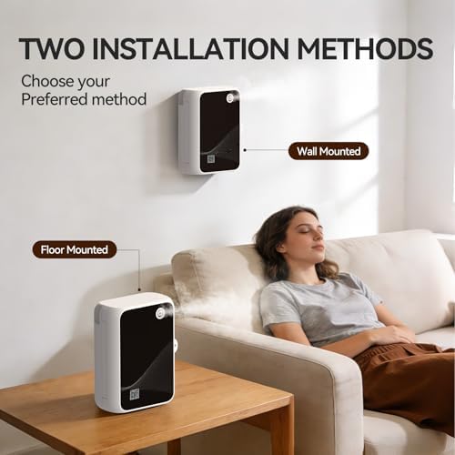 Waterless Essential Oil Diffuser-500ml Large Capacity,Smart App Control,Timer Function,Low Noise for Large Room up to 2000 sq.ft,for Home,Office,Hotel,Black-White Combo - Image 5