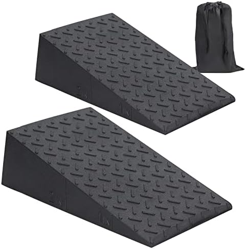 Squat Wedge for Easier Squats: 2-Pack Non-Slip Blocks with Guides by Unknown