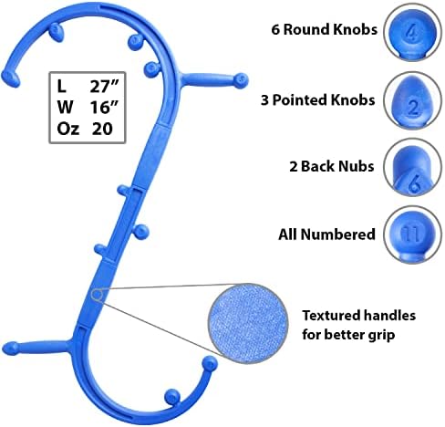 Body Back Buddy Elite Back Massager & Neck Massager for Pain Relief, Blue - Image 6