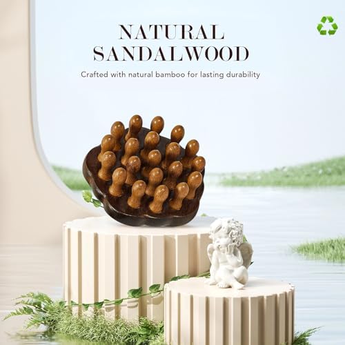 Bamboo Scalp Massager, Wooden Scalp Massager Comb for Relaxation and Daily Scalp Care, Manual Head Massager Tool, Handheld Scalp Massage Comb for Home or Travel - Image 7