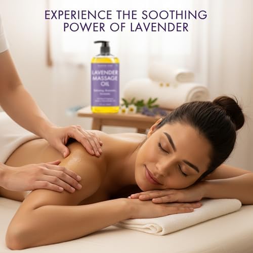 Majestic Pure Lavender Massage Oil, Relaxing Aromatherapy, 8 Fl Oz - Image 4