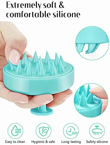 HEETA Scalp Massager Hair Growth Scrubber for Dandruff Removal Hair Care - Image 3