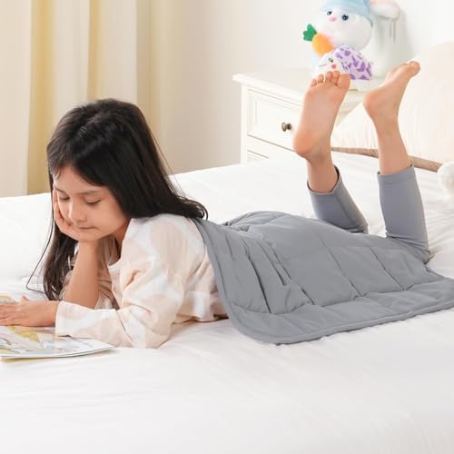 Topblan Weighted Lap Blanket 2 lbs, 19 x 21 Small Size for Summer by Topblan