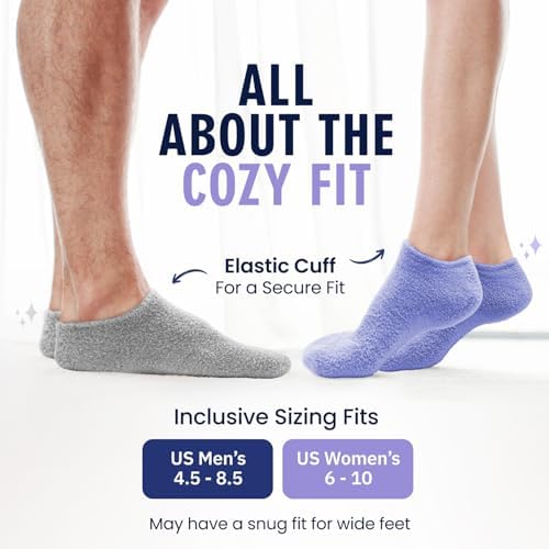 Dr. Frederick's Original Moisturizing Gel Socks, Purple Paradise, 1 Pair - Image 5