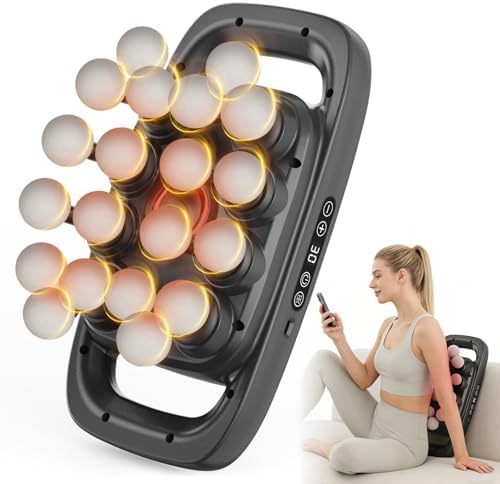 20 Head Massage Gun, Deep Tissue Percussion Massager for Athlete with 3 Modes & 3 Speeds, Portable & Quiet Handheld Electric Muscle Massager for Back, Neck and Shoulder by TROWRAP