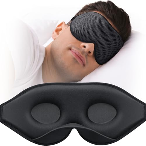 MABAO Sleep Mask for Side Sleeper, Eye Mask for Sleeping Women Men, Black by MABAOSleepMasks