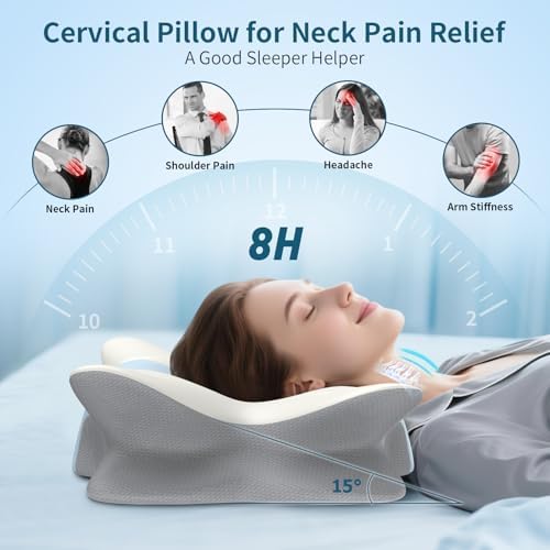 Cervical Pillow for Neck and Shoulder Pain Relief - Ergonomic Neck Pillow - Image 2