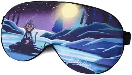 Alaska Bear Mulberry Silk Sleep Mask, Cool and Smooth(Monkey) - Image 2