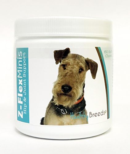 Healthy Breeds Airedale Terrier Z-Flex Minis Hip and Joint Support Soft Chews 60 Count by HealthyBreeds