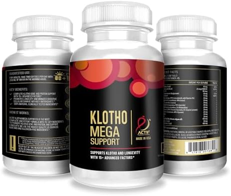 ACTIF Klotho Mega Support with 20+ Advanced Factors for Longevity Support - Non GMO, Made in USA, 90 Count - Image 4