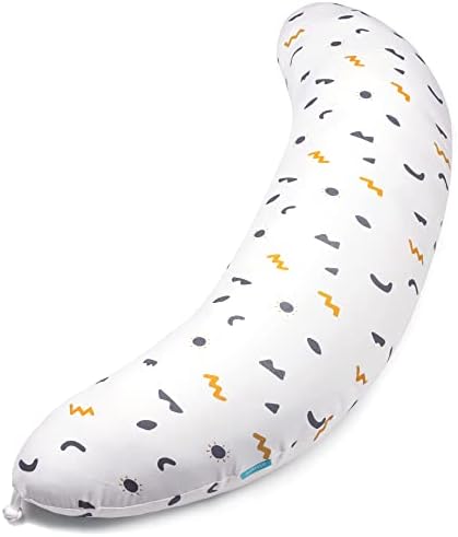 BYRIVER Firm C Shaped Pregnancy Pillows for Sleeping, Belly Hip Leg Knee Support Side Sleeper Body Pillow, Cuddle Snuggle Maternity Pillow, Zipper Cooling Jersey Cotton Pillowcase, Gifts for Mom by BYRIVER