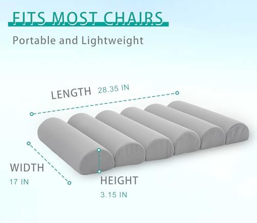 Ergonomic Lumbar Support Pillow for Office Chair,Adjustable Back Cushion - Image 4