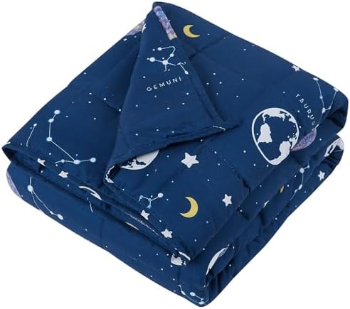 Weighted Blanket - 10 lbs Navy Starry Sky Heavy Blanket - Small Size Breathable Lap Blanket(41"x60", 10 lbs) - Image 6