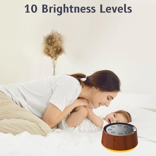 Brown Noise Sound Machine with 30 Soothing Sounds 12 Colors Night Light White Noise Machine for Adults Baby Kids Sleep Machines with 36 Volume Levels Memory Function 5 Timers for Home Office Travel - Image 4