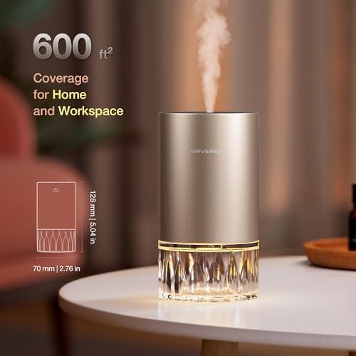 Airversa RD1 Waterless Diffuser for Essential Oil for Home, Room, Titanium - Image 2