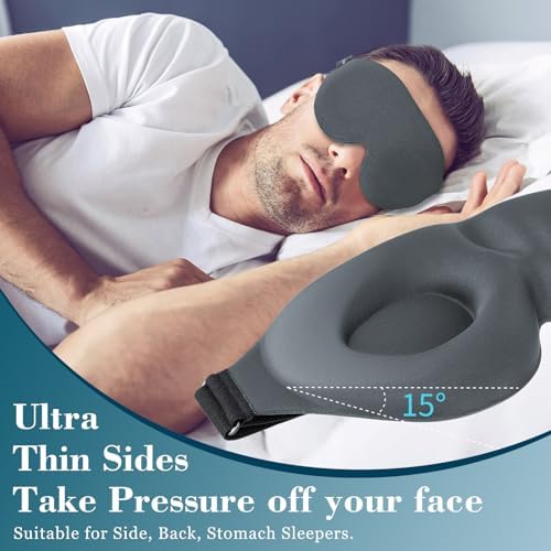 ZGGCD Sleep Mask for Side Sleeper, Light Blocking Eye Mask for Women Men - Image 3
