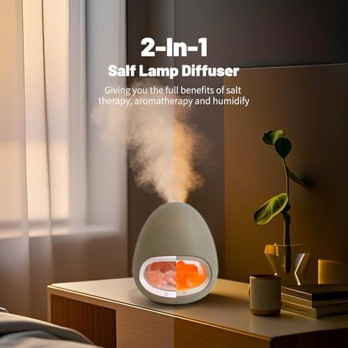 LIFFY Aromatherapy Essential Oil Diffuser - Original Himalayan Salt Therapy Lamp, Large Capacity Ultrasonic Cool Mist Humidifier, Whisper-Quiet for Home, Office, Yoga, Spa & Gifts - Image 3