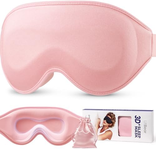 LitBear Sleep Mask for Lash Extension, Blackout Sleeping Mask for Women Men by LitBear