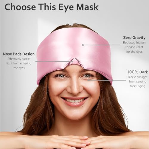 Soft Sleep Mask, Blackout Eye Mask for Side Sleepers for Women Men - Image 3