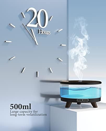 Essential Oil Diffuser for Home, Diffusers for Essential Oils Large Room, 500ml Aromatherapy Diffuser, 7 Colors Changed - Image 3