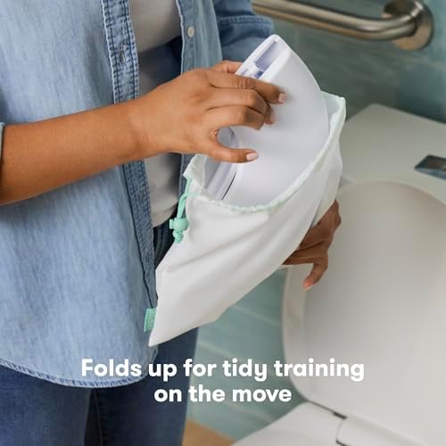 Frida Baby Fold-and-Go Portable Potty Seat for Toilet, Toddlers, Free Bag - Image 2