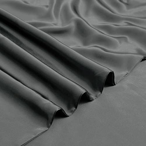 NSGZ Satin Duvet Cover for Weighted Blanket, 60x80, 8 Ties, Dark Grey - Image 4