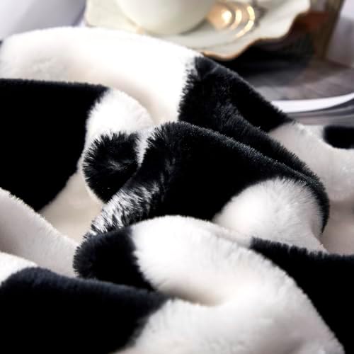 Korean Mink Blanket 59×79 inch,Silky Soft and Warm,2 Ply Reversible Raschel Bed Blanket for Single Bed. - Image 4