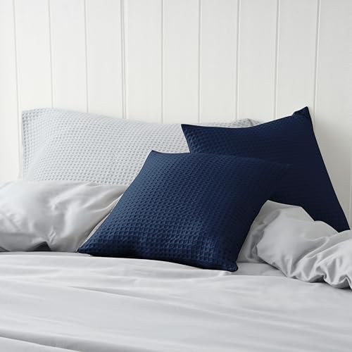 100% Egyptian Cotton 600 TC Waffle Weave Throw Pillow Covers 2 Pack - Image 6