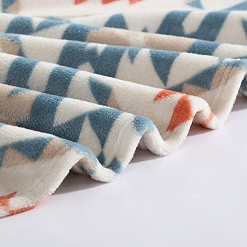 Wrangler - Twin Size Blanket, Super Soft & Reversible Plush Fleece Bedding, Throw Blanket for Couch or Bed (Dakota Blue) - Image 7