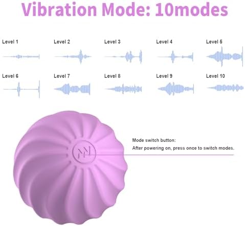 2.5" Mini Massage Ball, 10 Speeds Vibrating Massage Roller Ball for Palm, Hand, Foot, Leg, Neck, Back, Trigger Point Muscle Therapy Ball for Myofascial Release, Plantar Fasciitis Relief (Purple) - Image 7
