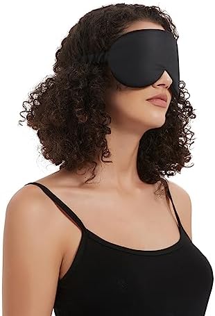 ALASKA BEAR Sleep Mask with Silk-Covered Headband for Hair Care, Silk Eye Mask Comfortable Scrunchy Band Over Ears (Built-in Contour Insert, Luxury 22 Momme) - Image 5