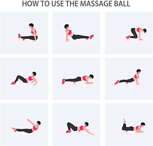 Hard Peanut Massage Ball, Double Lacrosse Massage Ball. Deep Tissue Massager Mobility Roller for Physical Therapy Myofascial Release Trigger Point Muscle Relax Pain Relief Acupressure (Orange) - Image 6