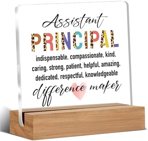 Assistant Principal Appreciation Gifts for Women Men, Thank You Gifts by Unknown