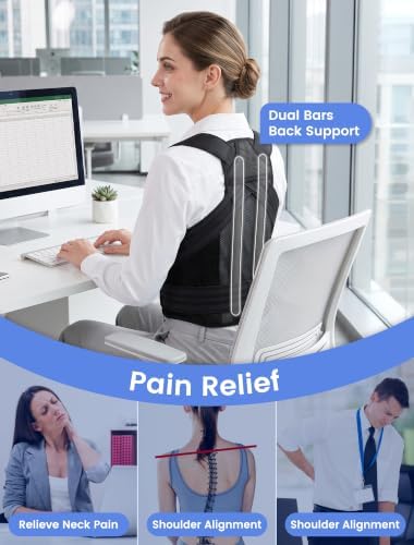 Back Brace Posture Corrector Adjustment: 97.8% Pain Relief, 8H Work-tested - Image 6