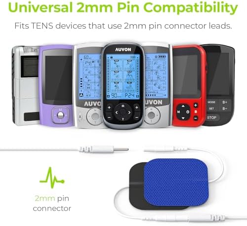 AUVON TENS Unit Pads Electrode Patches 20 Pcs, Upgraded Self-Stick, 2"x2" - Image 6