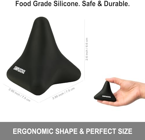 Manual Trigger Point Massage Tool Small Massager Ball 3″×2.6″ Black - Image 2