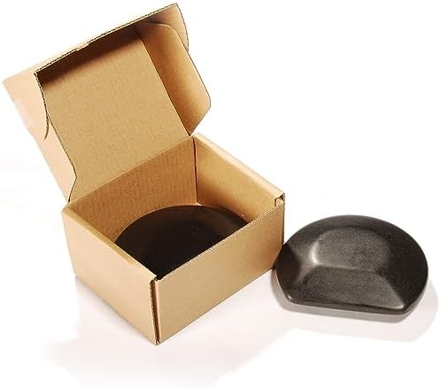 Master Massage 2-Piece Large Three Quarter Round Circle Circular Contour Hot Stones Set - Trigger Point and Acupressure Tools-Black Basalt Lava Rock Massage Tool Stones for Stone Massage - Large Size by MasterMassage