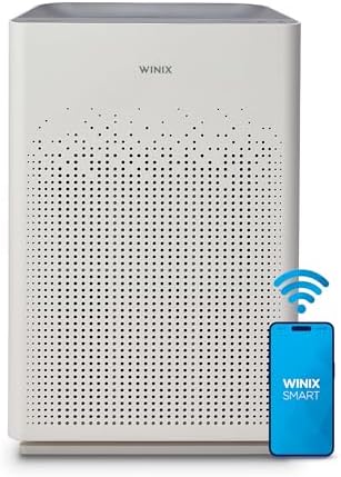 WINIX AM90 Air Purifier for Home Large Room Up to 1740 Ft² in 1 Hr With Air Quality Monitor, True HEPA, Carbon Filter and Auto Mode, Captures Pet Allergies, Smoke, Dust by Winix