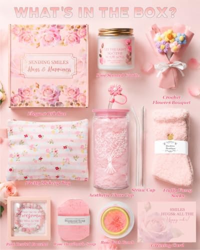 Gift Baskets for Women, 10pcs Happy Birthday Gifts for Women - Image 2