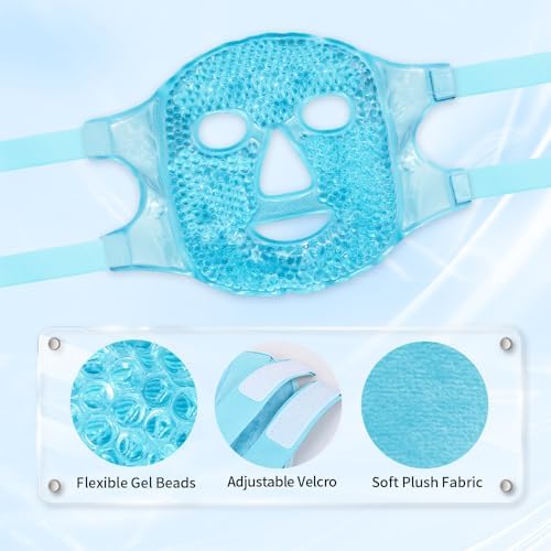 Cold Face Eye Masks Ice Face Mask Hot Cold Compress - Image 3