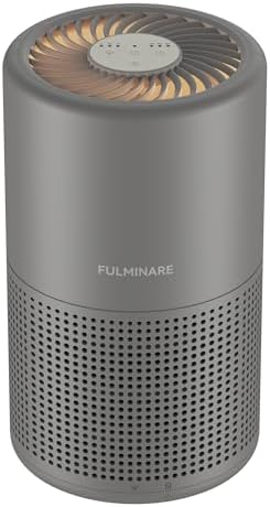 FULMINARE Air Purifiers for Bedroom H13 True HEPA Air Filter (Gray) by PureAirPowerfulSound