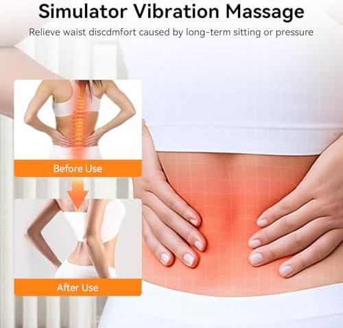3-in-1 Electric Lumbar Support Pillow, Triple Fusion Back Massager with Heat & Massage & Traction, Back Massager for Pain Relief Deep Tissue, Designed for Daily Back Relaxation and Spine Support - Image 5