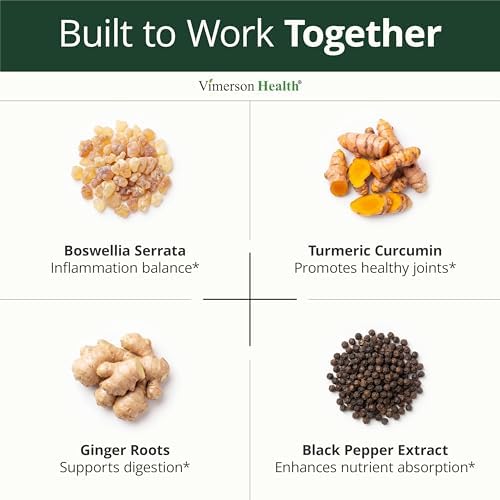 Boswellia Serrata Turmeric Curcumin Supplement: Organic Tumeric, Boswellia Extract, Ginger & BioPerine for Max Absorption – Inflammation & Joint Supplements for Men & Women – Non-GMO – 60 Caps, 2 Pack - Image 4