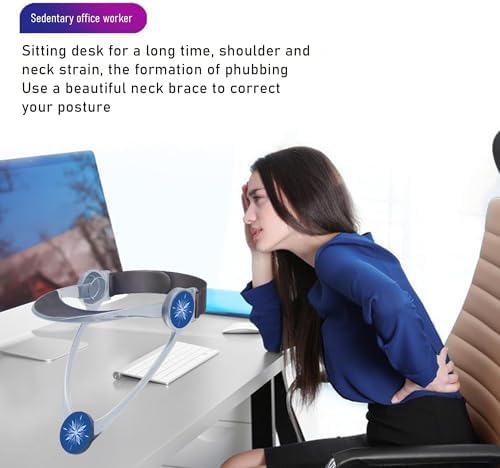 360° Adjustable Neck Collar - Neck Support with Neck Stretcher | Cervical Collar Made of Plastic for Correcting Forward Head Posture and Relieving Neck Pain - Image 5