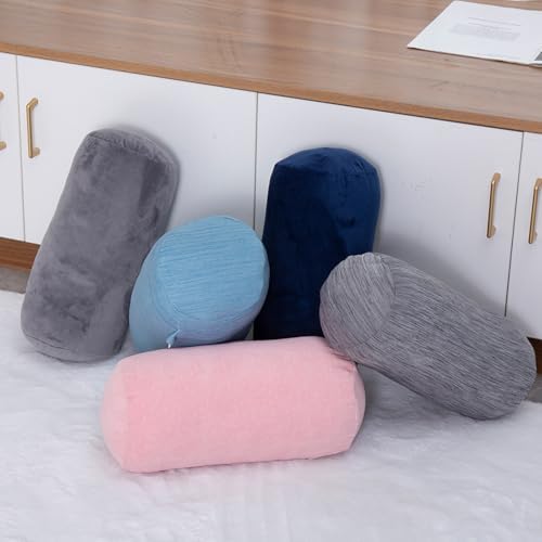 1 MIDDLE ONE Bolster Pillow with Removable Cooling Cover, Round Cylinder Neck Roll Pillow for Head, Back, Leg Support, Decorative Bed and Couch Pillow 16 x 6 Inches (Cooling Blue) - Image 6