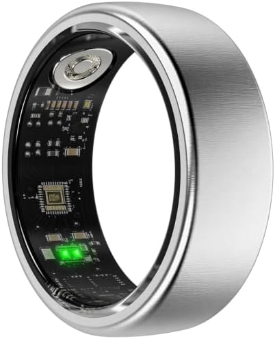 Smart Ring for Women & Men, Fitness and Health Tracker Ring(Silver 10) by Unknown