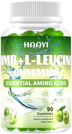HMB and L-Leucine Gummies, Apple Flavor, 3000mg, 90 Gummies by Unknown