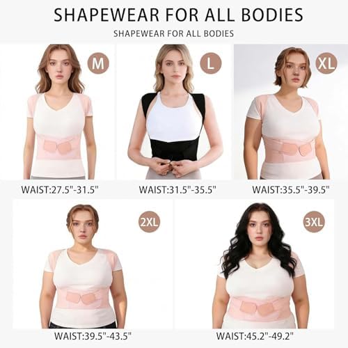 Posture Corrector for Women & Men Back Brace Instant Straightener Scoliosis - Image 4