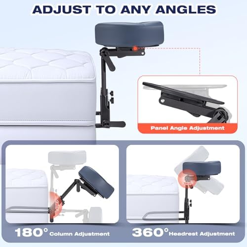 Massage Headrest for Bed Mattress Top, Adjustable Face Cradle Cushion - Image 4